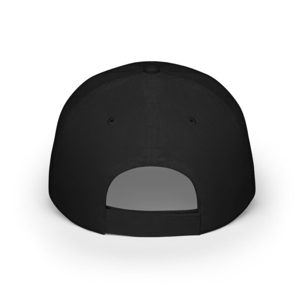 The Police Support Low Profile Baseball Hat displayed from the back, showcasing a curved brim and an adjustable strap closure.