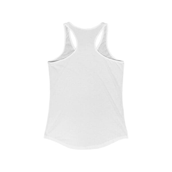 Back view of the Put Your Lips To Good Use Tanktop, featuring a plain white racerback design.