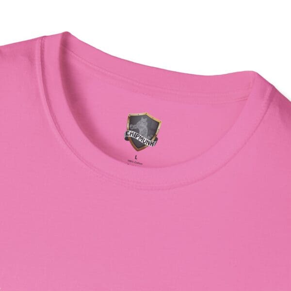 A pink Game Over T-Shirt featuring the label "Chipmunk" and "100% Cotton" in the center of the neck area.