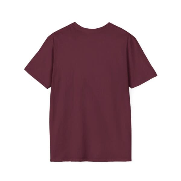 The Guiding Star Tee Shirt, in a plain maroon color, is displayed against a white background and shown from the back.