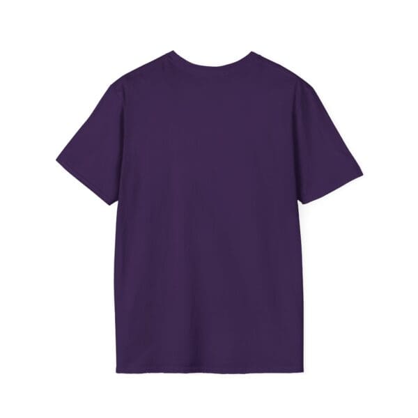 The "Don't Be Trippin'" T-Shirt is displayed from the back against a white background, showcasing its plain dark purple design.