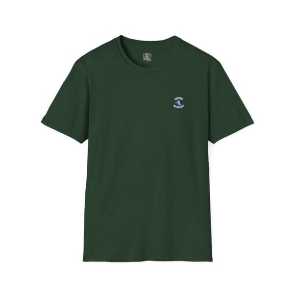 Chipmunk Motorcycle T-Shirt in dark green featuring a small embroidered logo on the left chest.