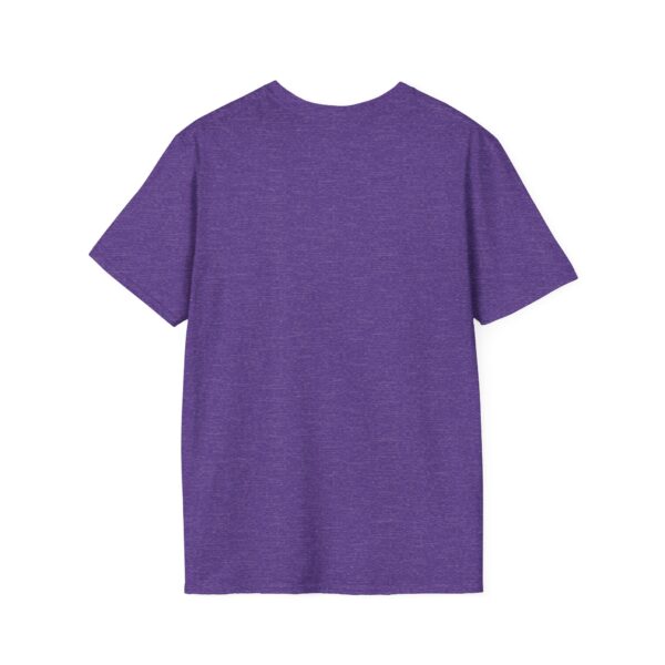 The back view of the purple Emotional Support Chipmunk T-Shirt is displayed on a plain white background.