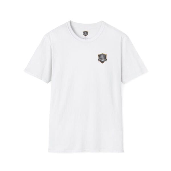 Chipmunk Trucker Shirt featuring a small shield logo on the chest in plain white.