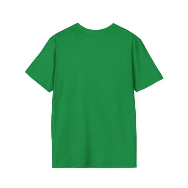 I Would Cuddle You So Hard" T-shirt in plain green on a white background, displayed from the back.