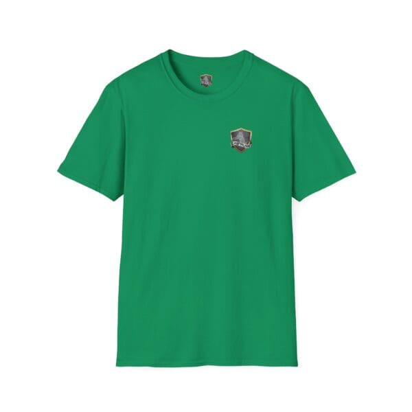 F*ck Cancer Ribbon T-Shirt in green, featuring a small shield logo on the left chest area.