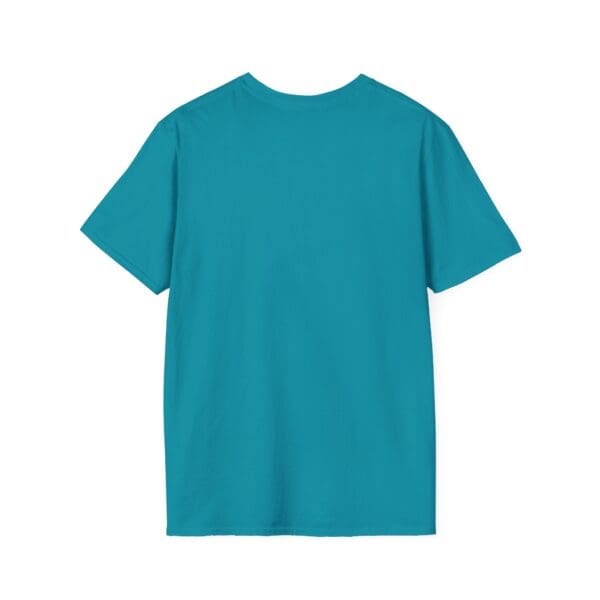 The "Nobody Is Perfect" Statement T-Shirt, in teal, displayed on a plain white background, shown from the back.