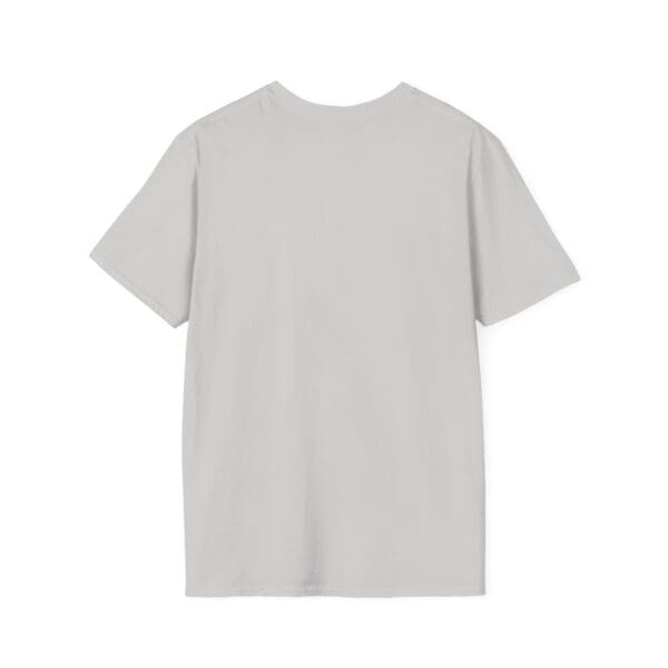 A plain Awesome Shirt with short sleeves and a round neckline, depicted from the back against a white background.