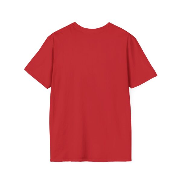 A Smoked Chipmunk T-shirt in plain red, displayed from the back.