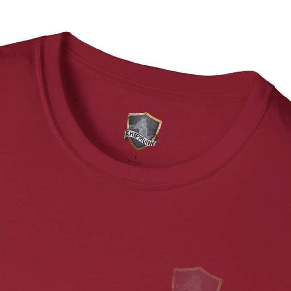 You Saw It Because We Brought It T-Shirt featuring a "CHIPMUNK" logo on the inside collar.