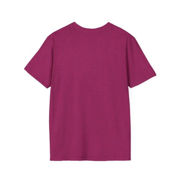 A Douche Canoe T-Shirt in plain magenta, displayed from the back on a white background.