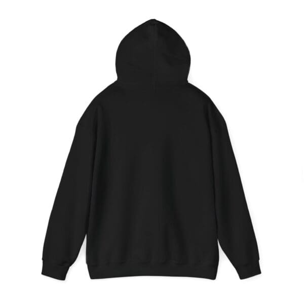 The Chipmunk Hoodie, a plain black hoodie featuring a hood and long sleeves, is displayed on a plain white background.