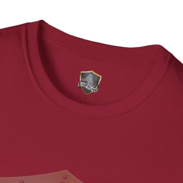 Chipmunk brand T-shirt featuring a logo on the inner neckline.