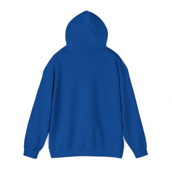 A Chipmunk Hoodie in blue is displayed with the back facing forward against a white background.