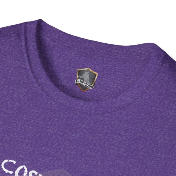 Zero T-Shirt in purple featuring a shield logo and the word "CHIPMUNK" near the collar.