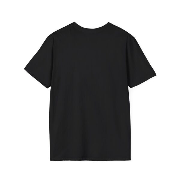 The Lunchbox Logic Tee, a plain black T-shirt, displayed from the back against a white background.