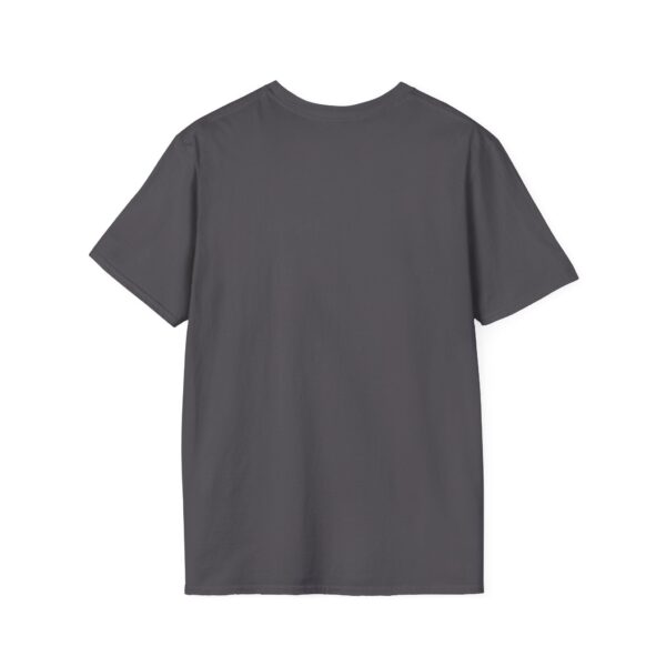 A plain dark gray Generation X Tape T-shirt displayed from the back on a white background.